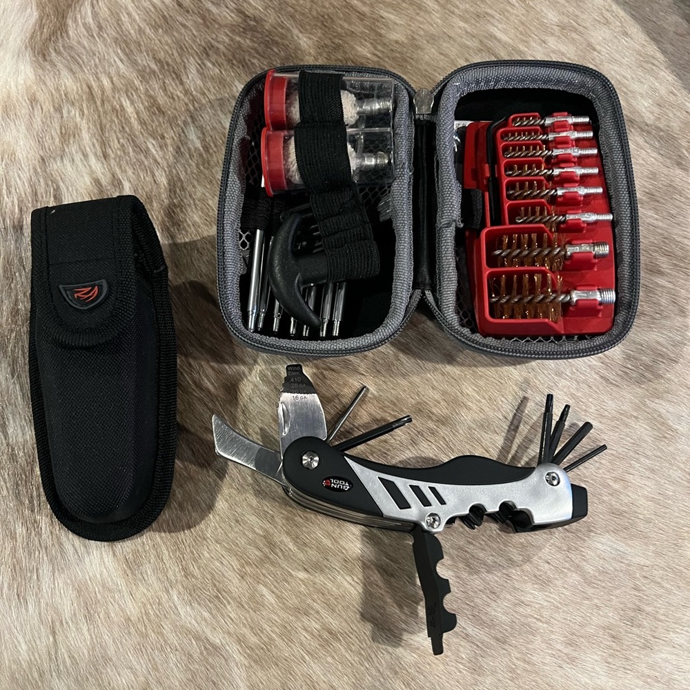 Gun tool and gun cleaning kit